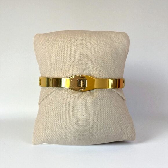 Gold Titanium Steel Bangle - Picture 3 of 7